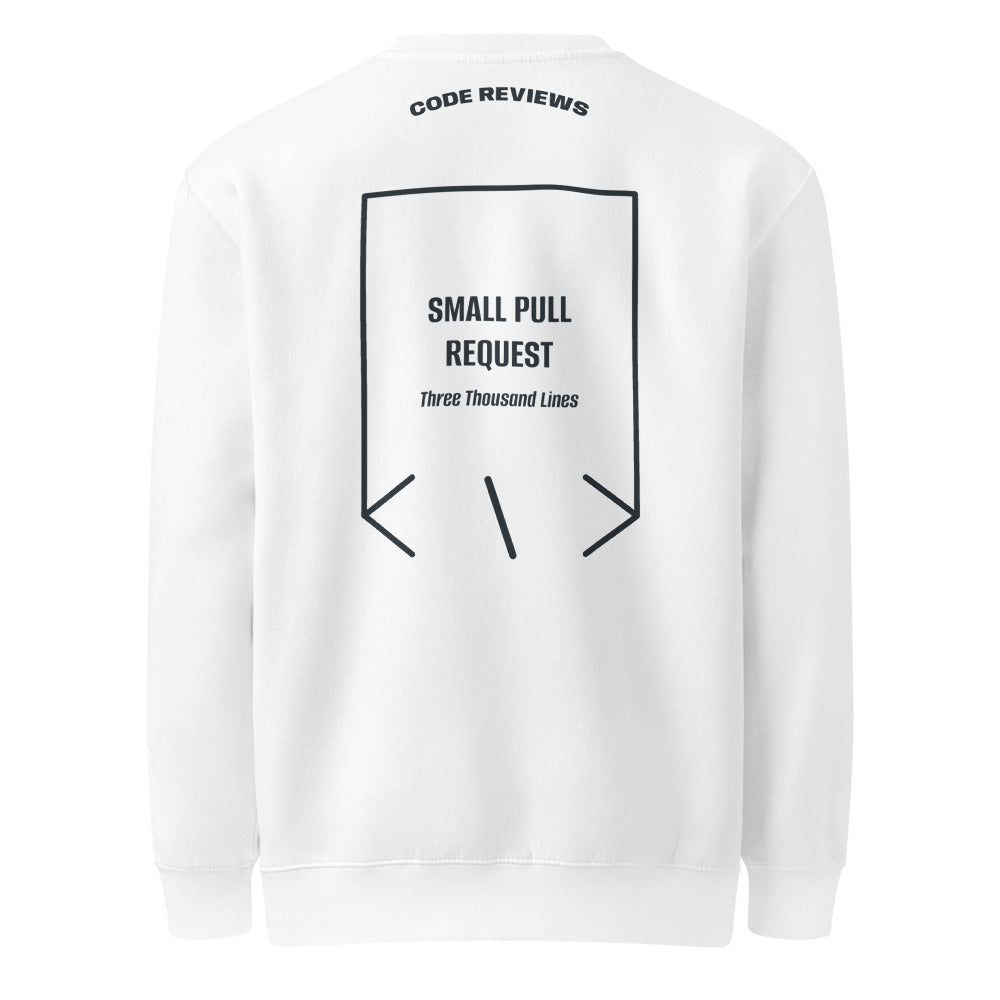 Small Pull Request — White Navy back mockup