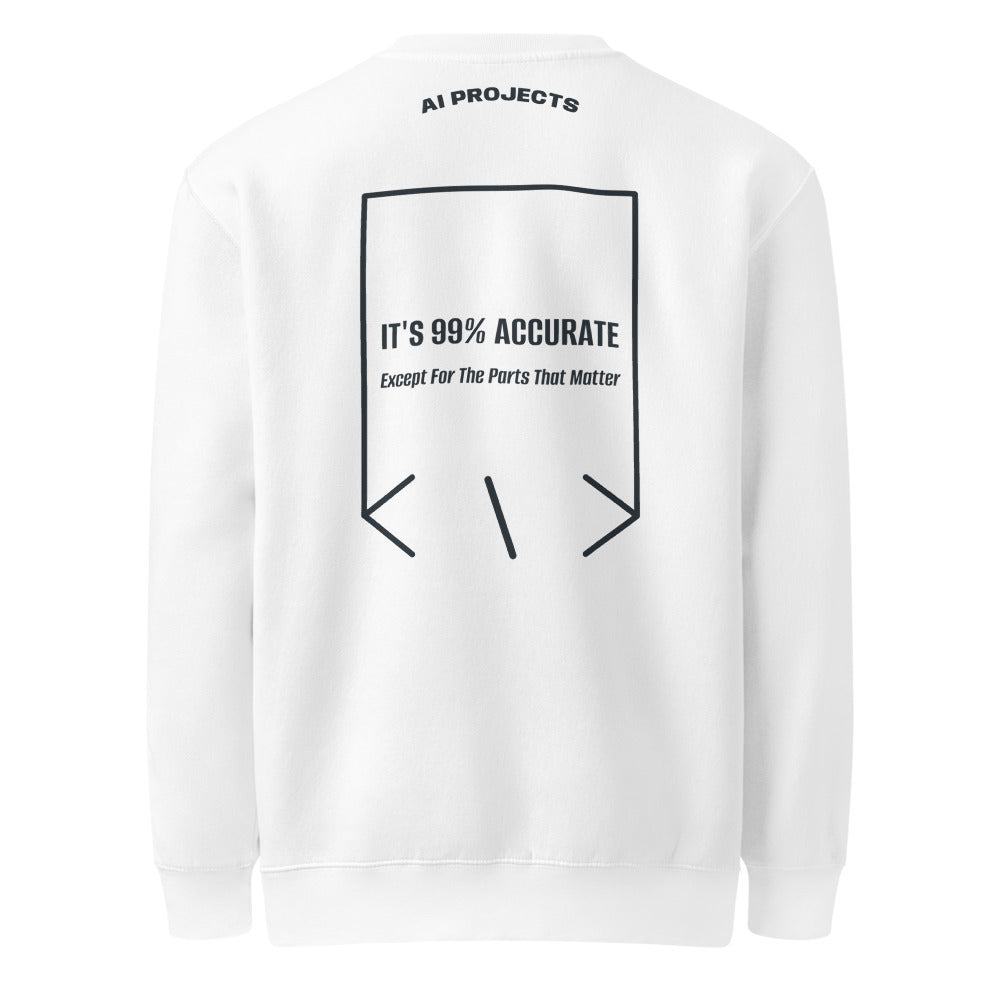 It's 99% Accurate — secondary back mockup