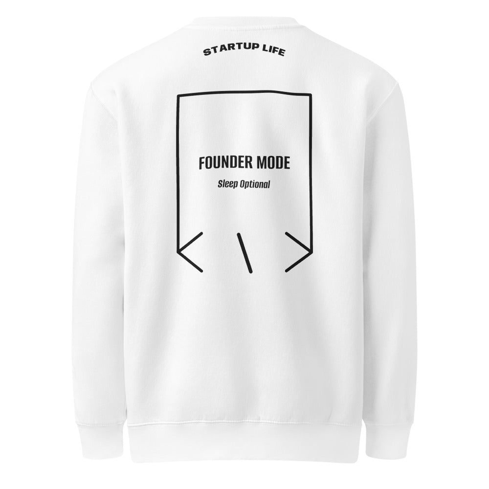 Founder Mode — White Black back mockup