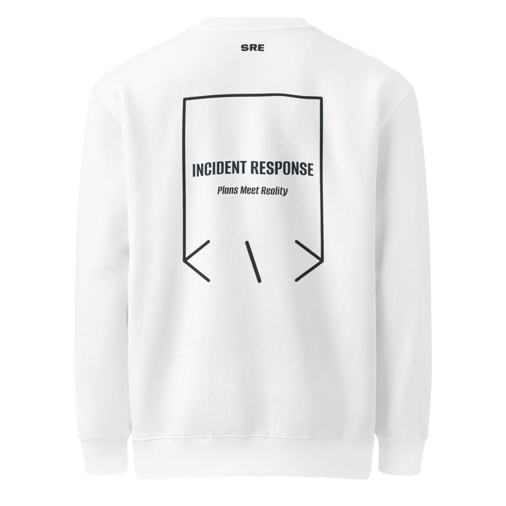 Incident Response — White Navy back mockup