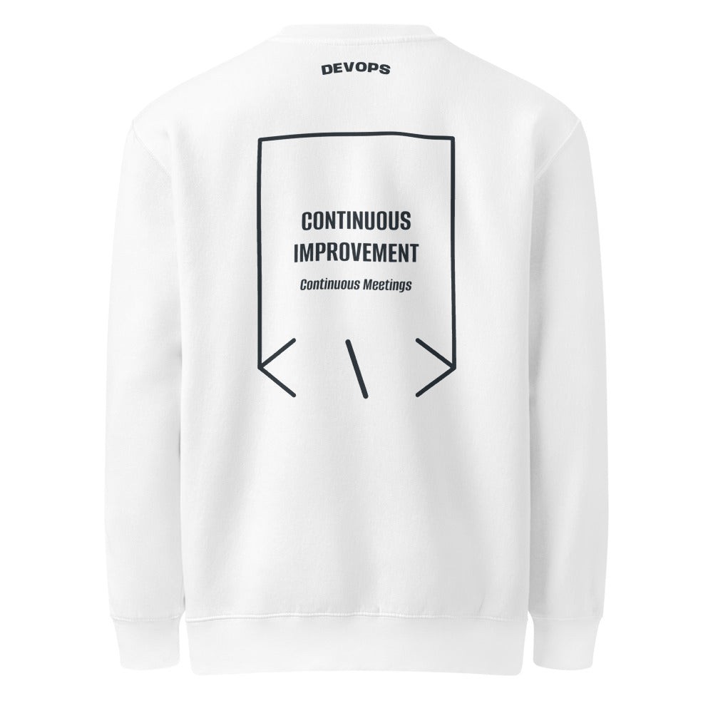 Continuous Improvement — secondary back mockup