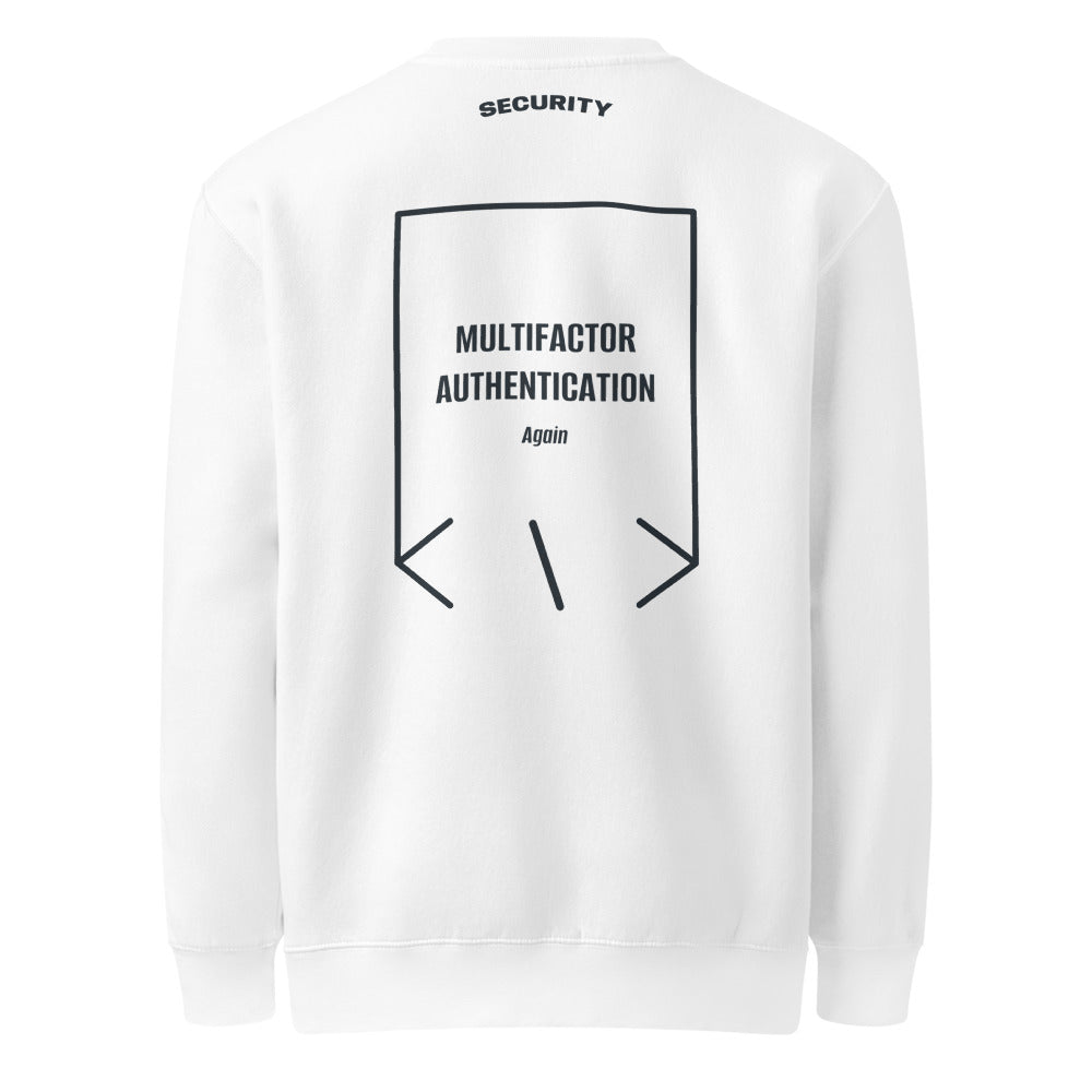 Multifactor Authentication — White Navy back mockup