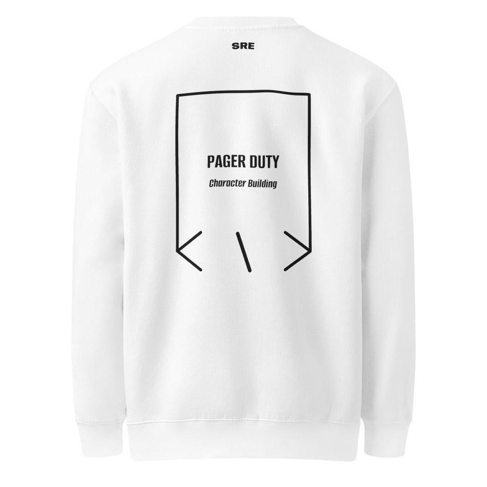 Pager Duty — White Black back mockup