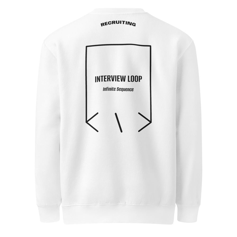 Interview Loop — White Black back mockup