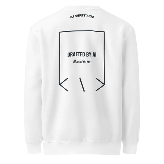 Drafted By AI — secondary back mockup