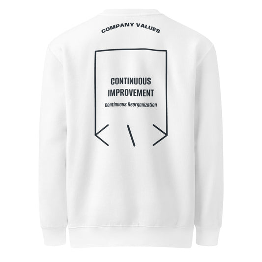 Continuous Improvement — secondary back mockup