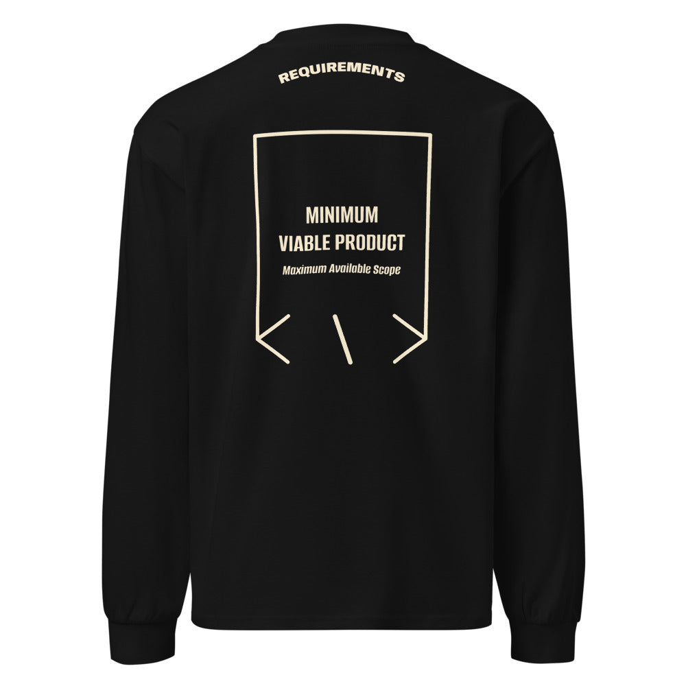Minimum Viable Product — Black Ecru back mockup