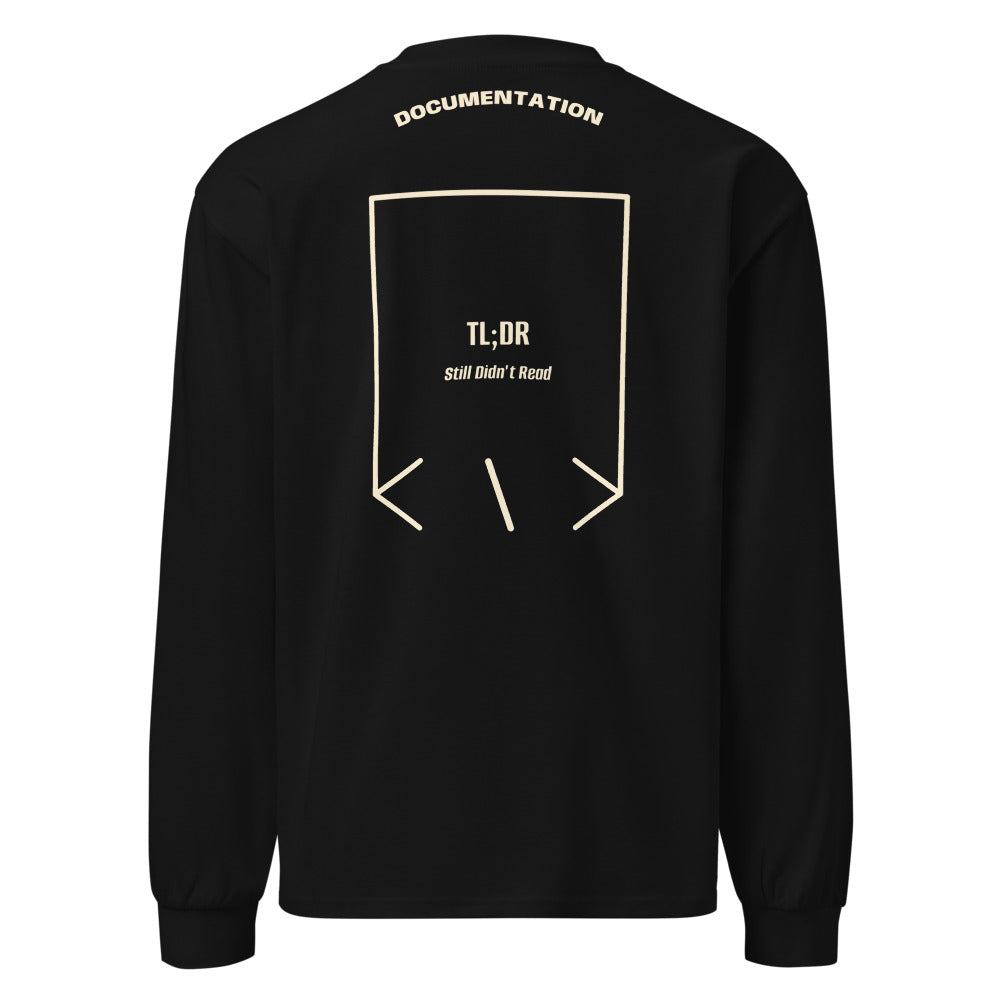 TL;DR — Black Ecru back mockup