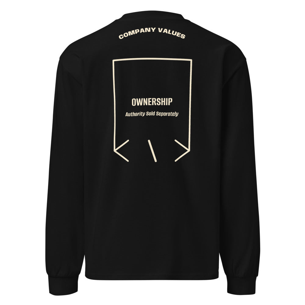 Ownership — Black Ecru back mockup