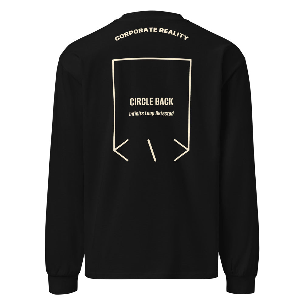 Circle Back — Black Ecru back mockup