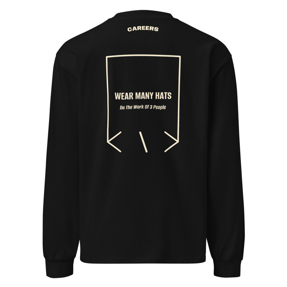 Wear Many Hats — Black Ecru back mockup