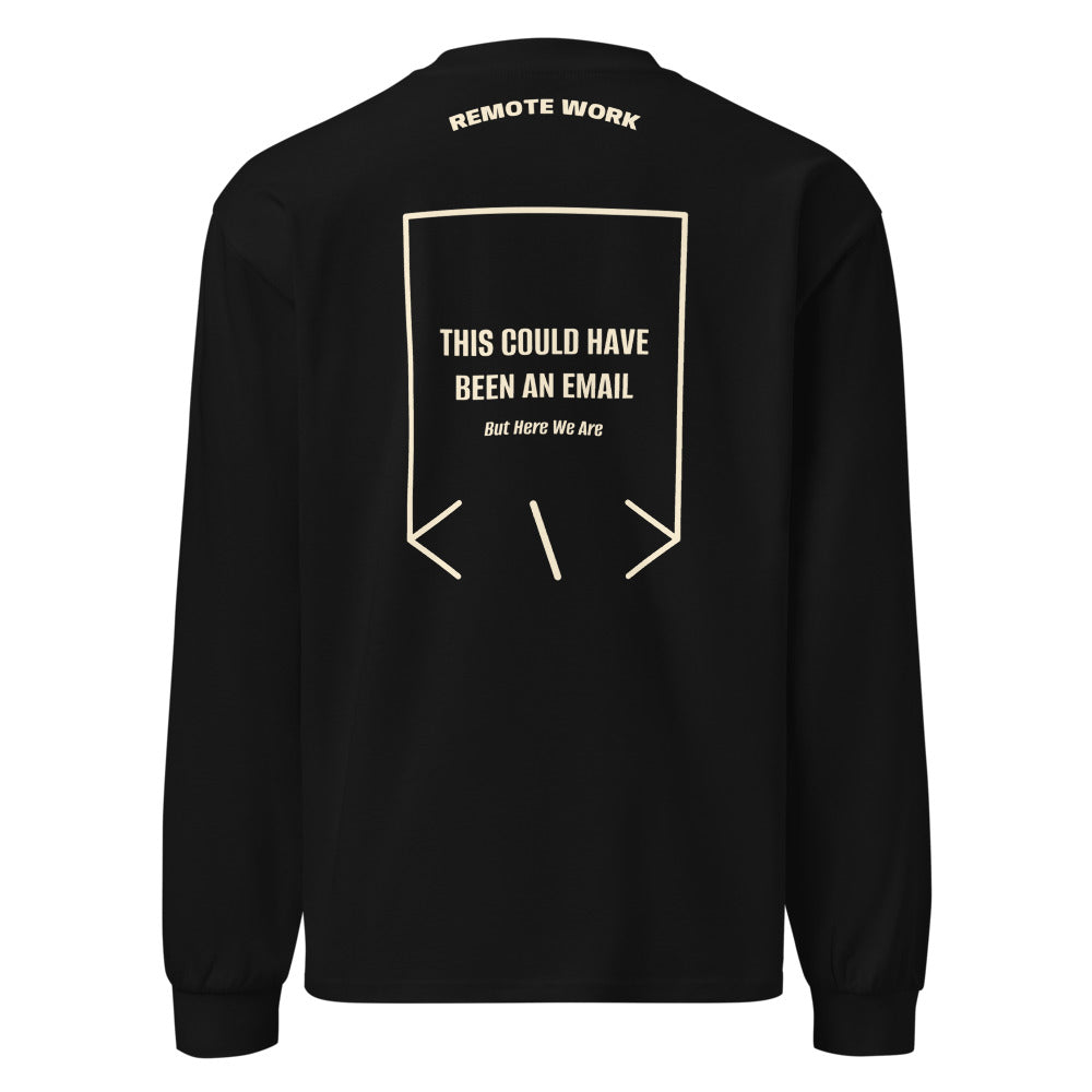 This Could Have Been An Email — Black Ecru back mockup