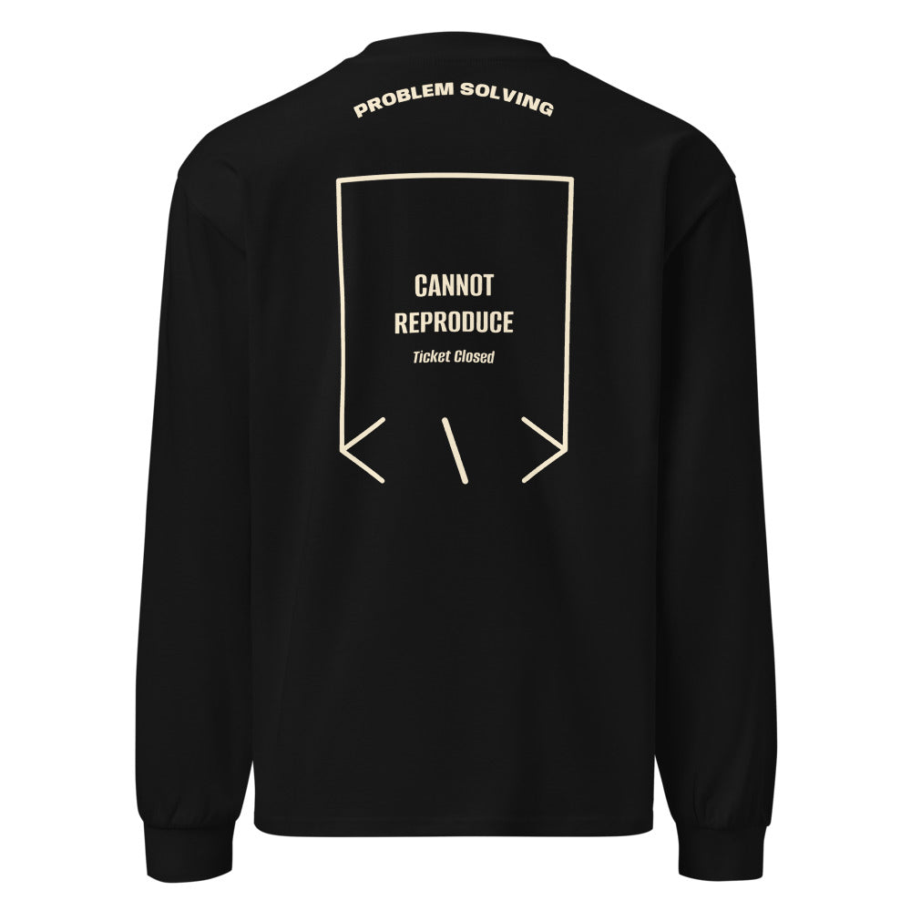 Cannot Reproduce — Black Ecru back mockup