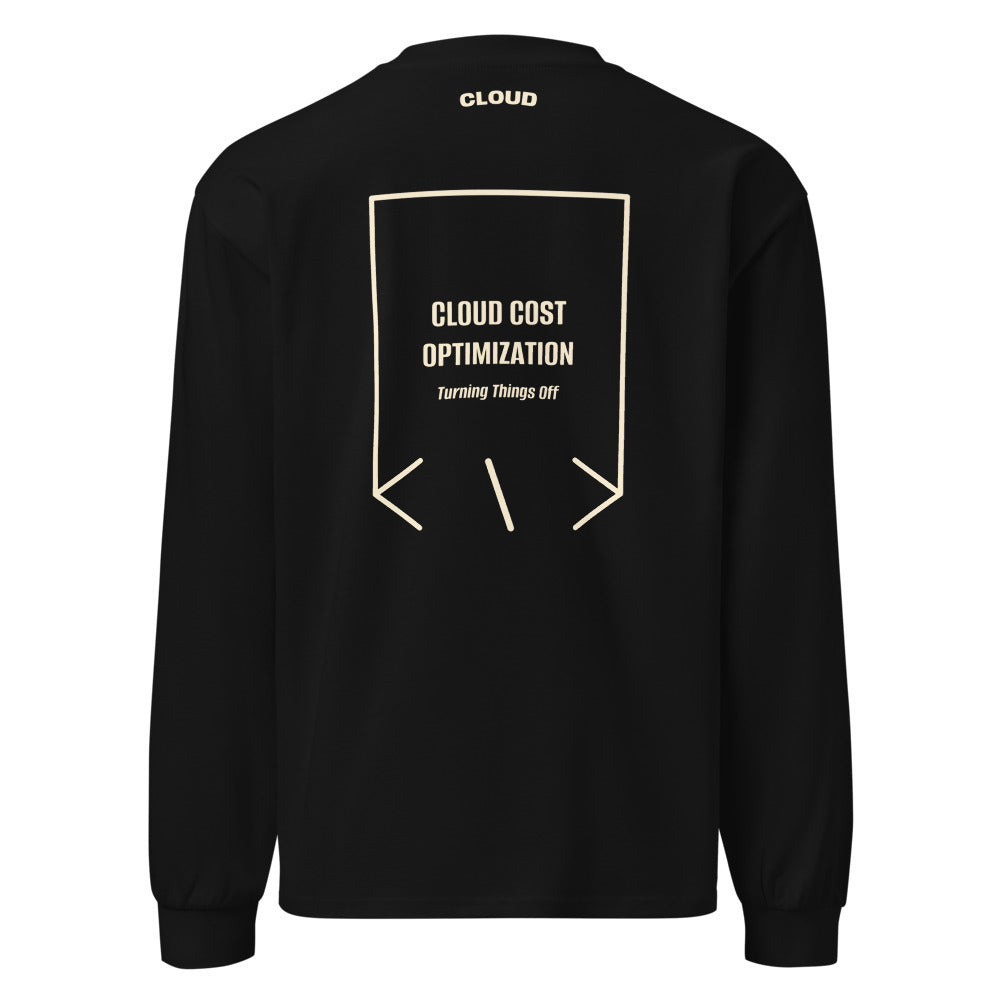 Cloud Cost Optimization — Black Ecru back mockup