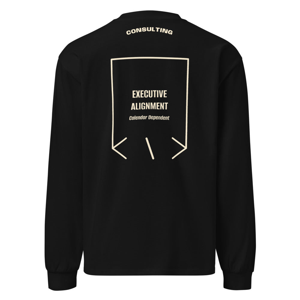 Executive Alignment — Black Ecru back mockup
