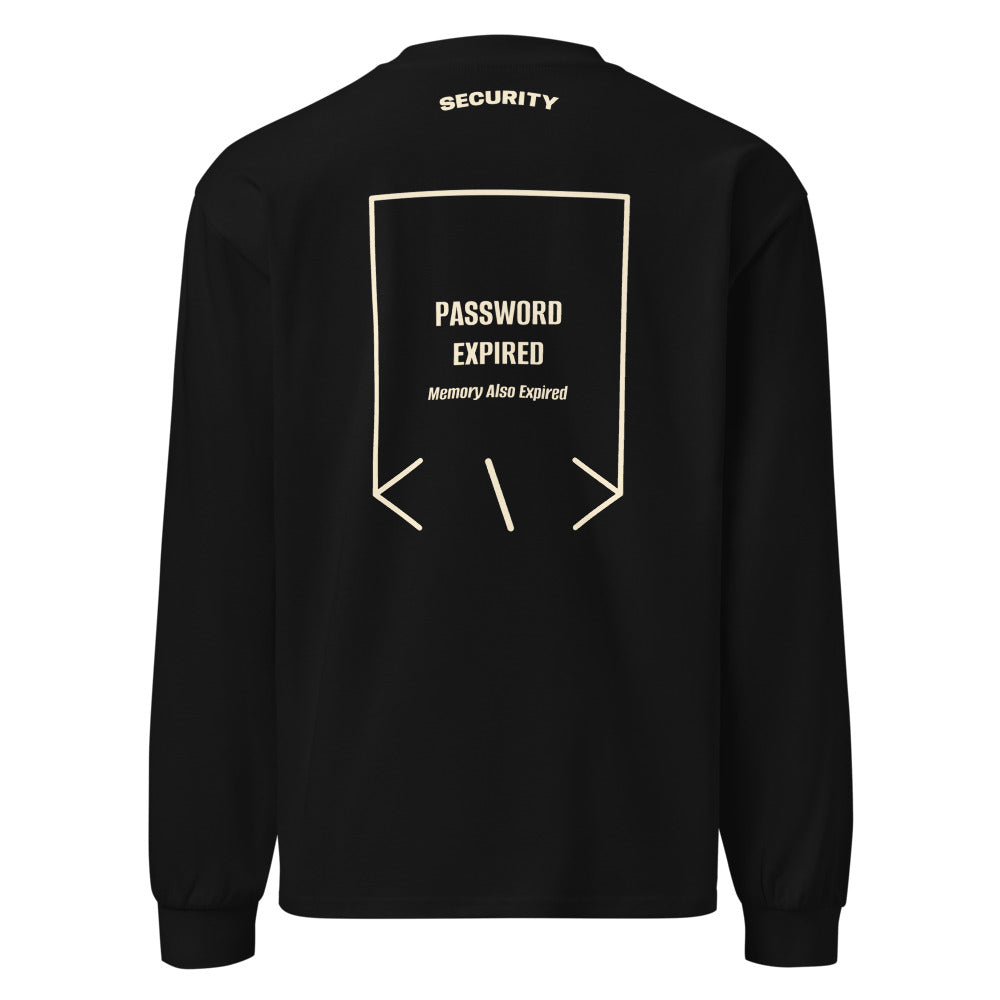 Password Expired — Black Ecru back mockup