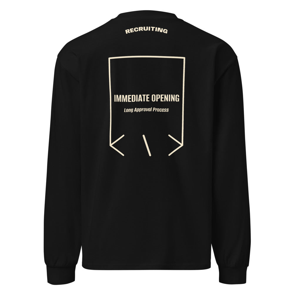 Immediate Opening — Black Ecru back mockup