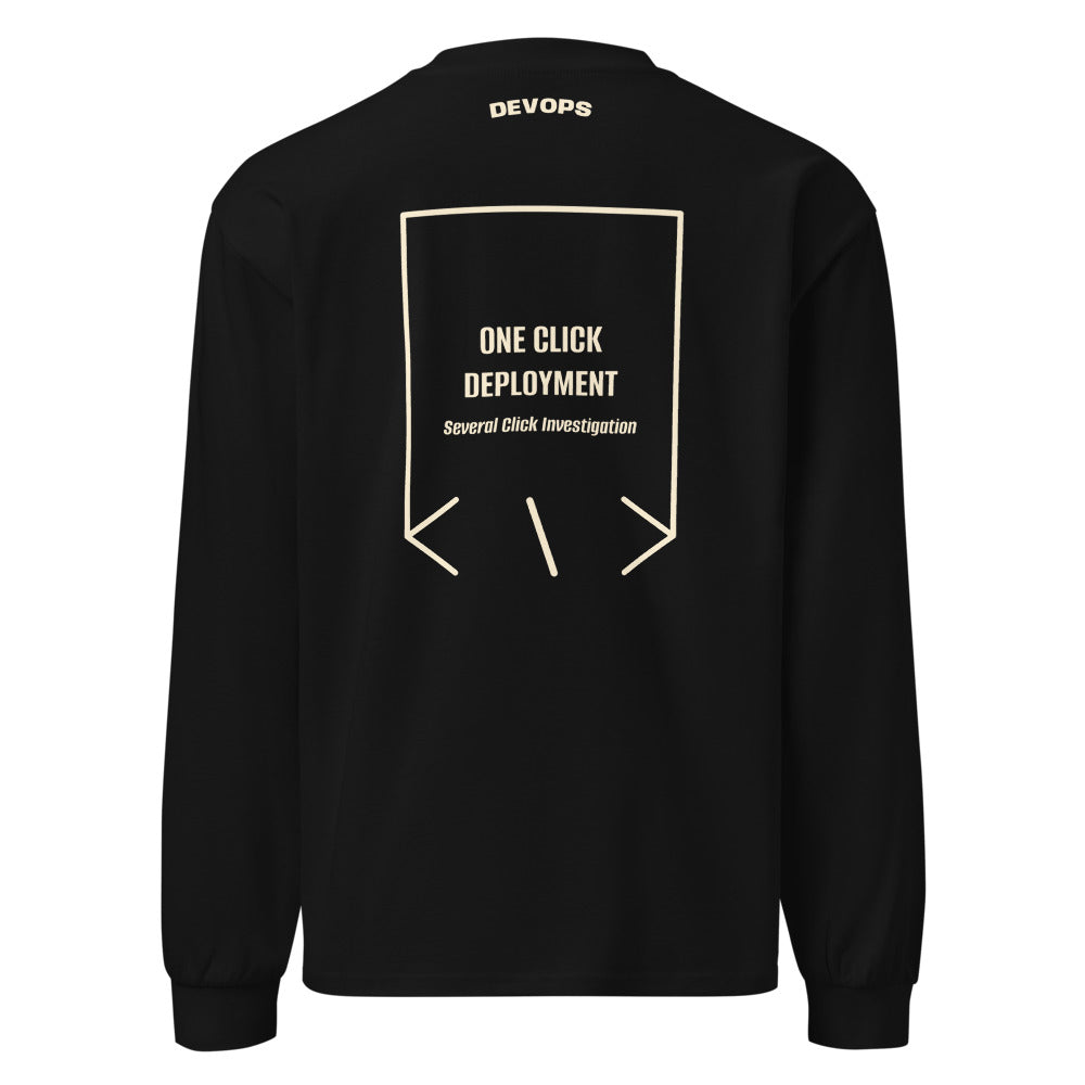 One Click Deployment — Black Ecru back mockup