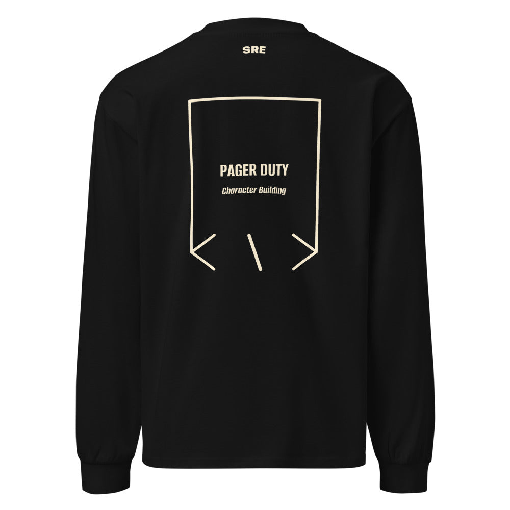 Pager Duty — secondary back mockup