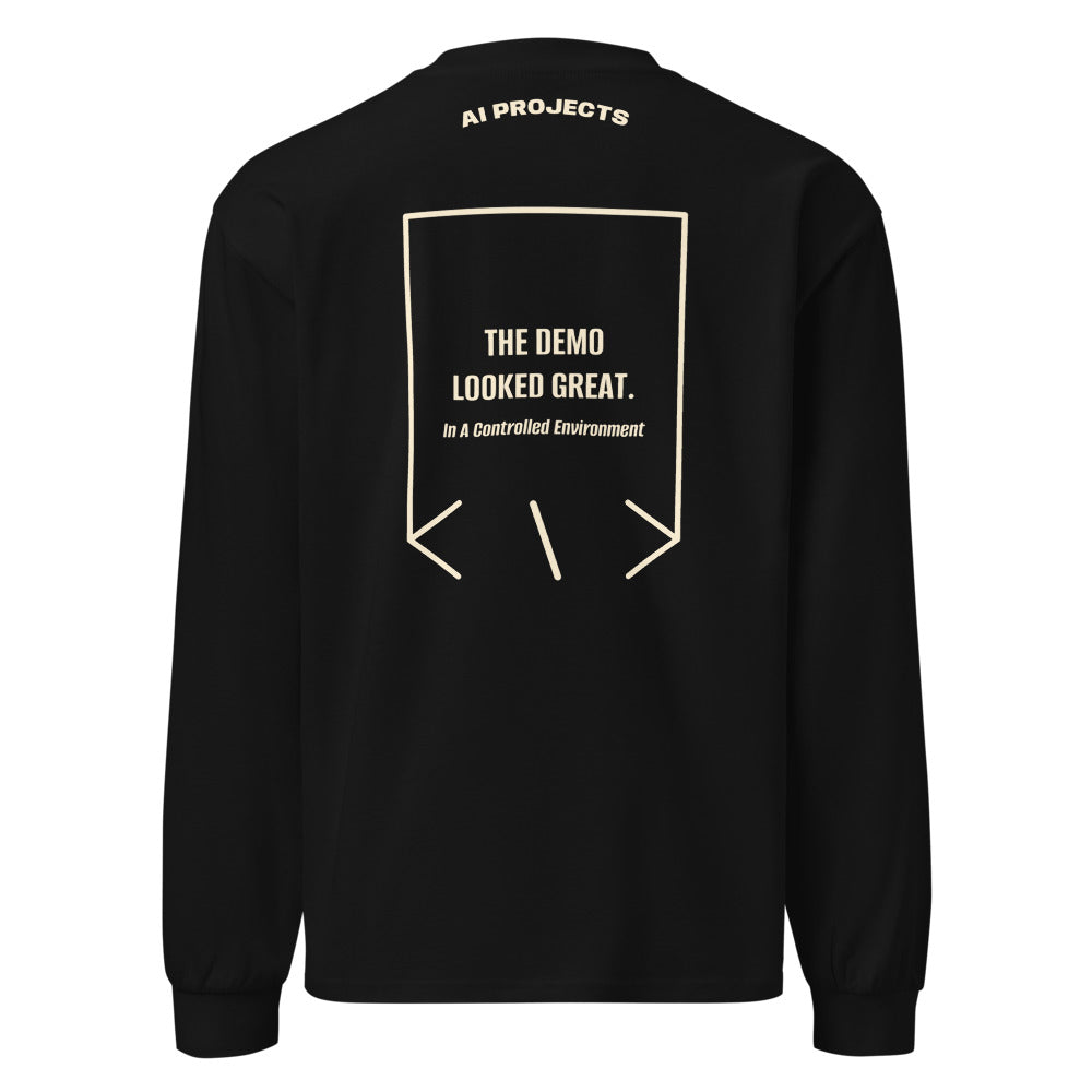 The Demo Looked Great. — Black Ecru back mockup