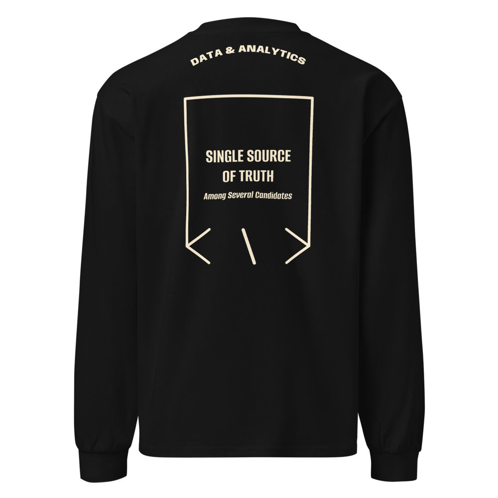 Single Source Of Truth — Black Ecru back mockup