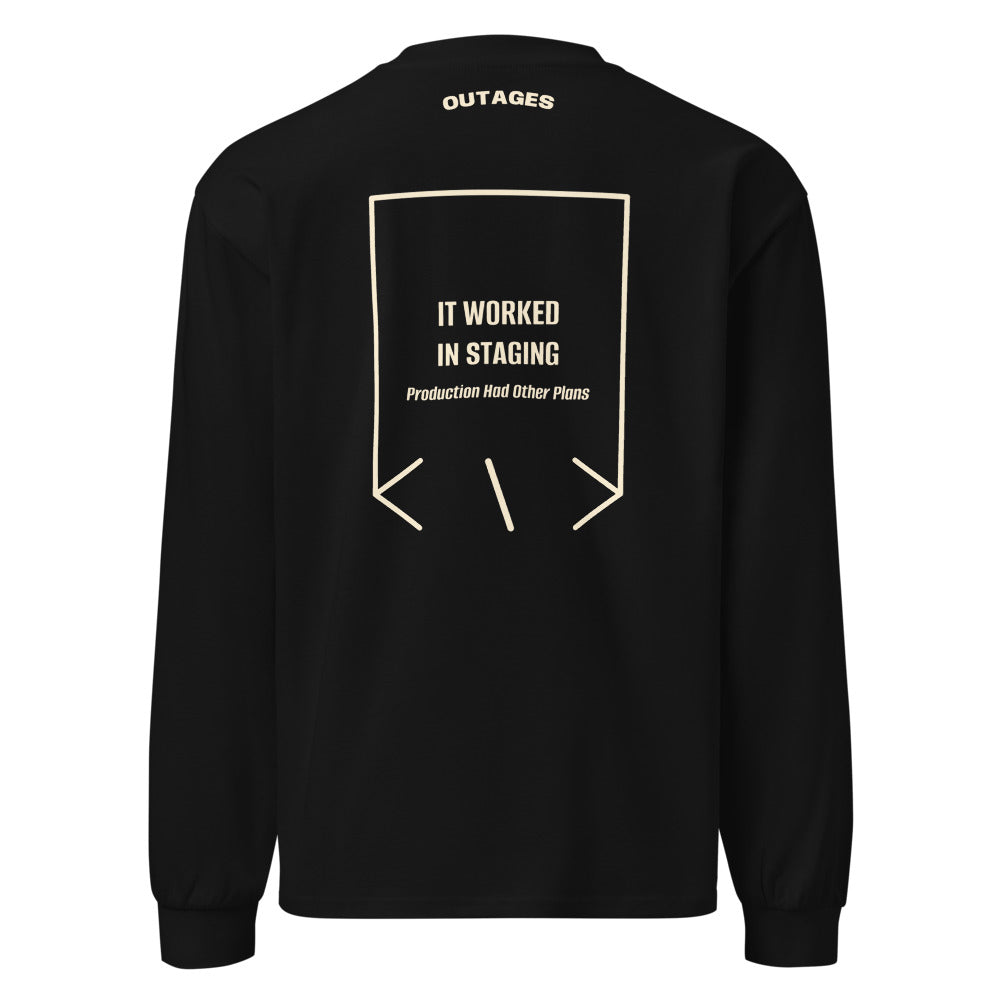 It Worked In Staging — Black Ecru back mockup