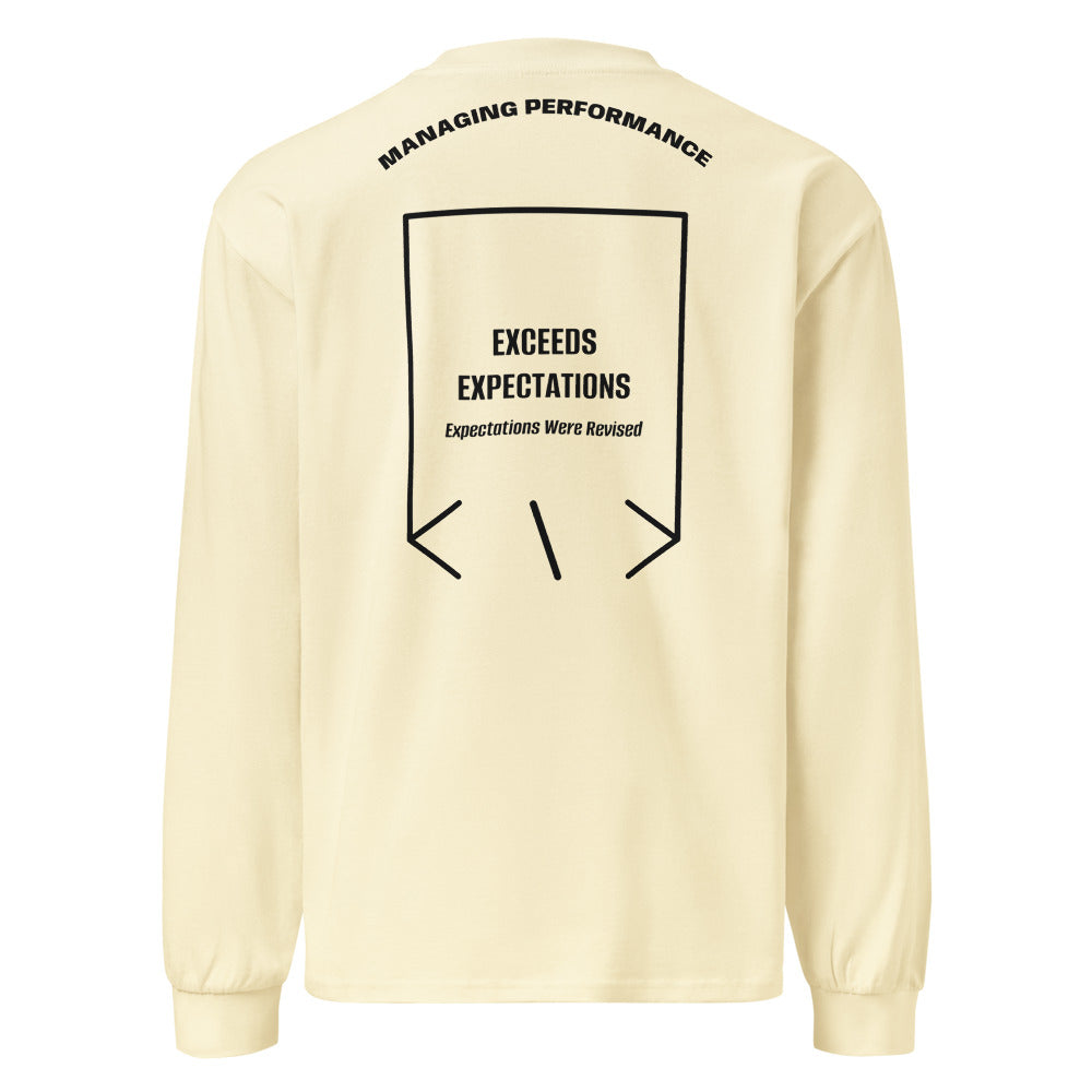 Exceeds Expectations — Butter Black back mockup
