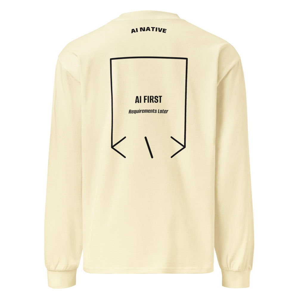 AI First — secondary back mockup