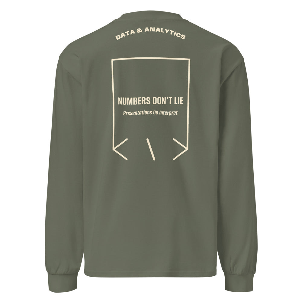 Numbers Don't Lie — Cypress Ecru back mockup