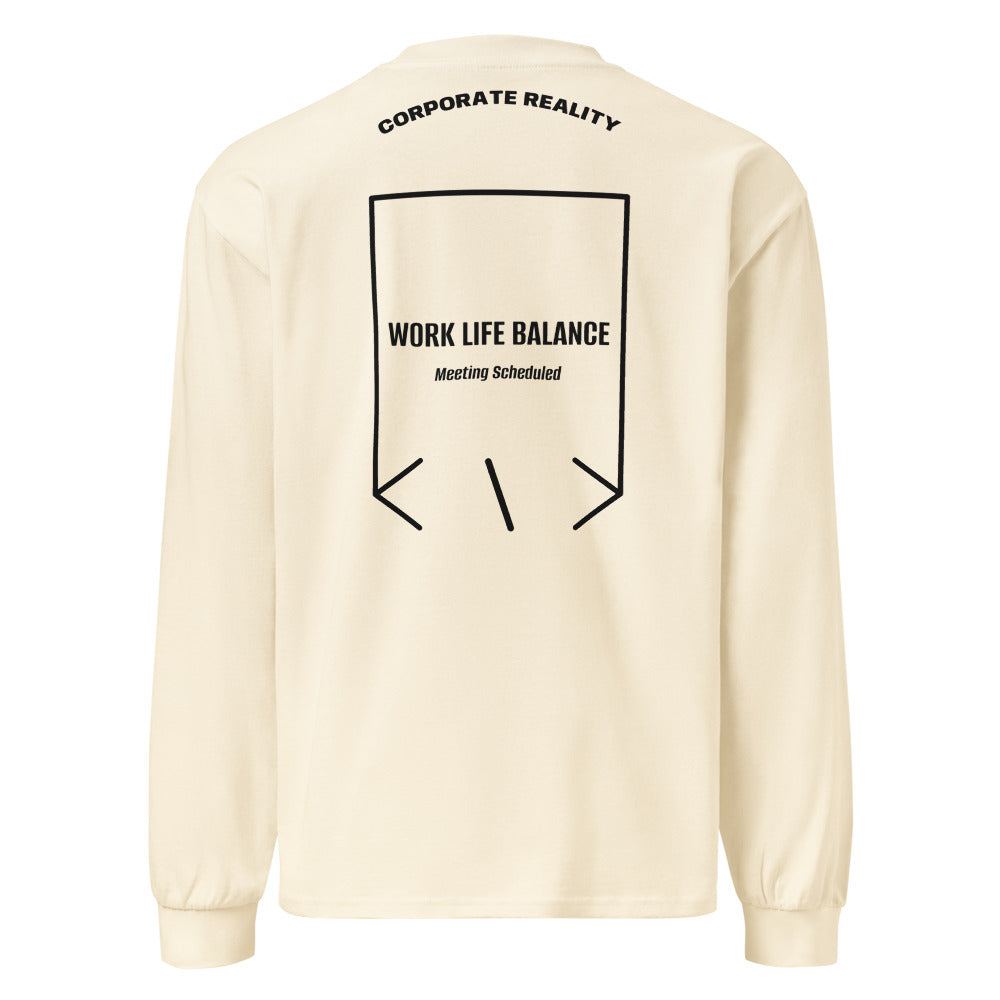 Work Life Balance — Ecru Black back mockup