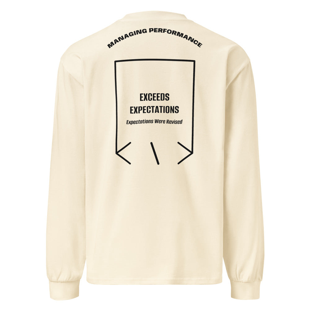 Exceeds Expectations — Ecru Black back mockup
