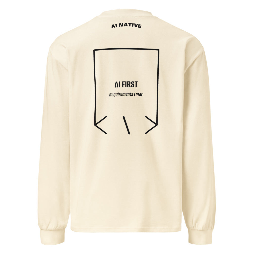 AI First — Ecru Black back mockup