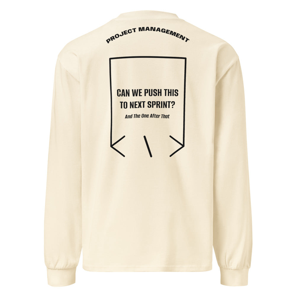 Can We Push This To Next Sprint? — Ecru Black back mockup