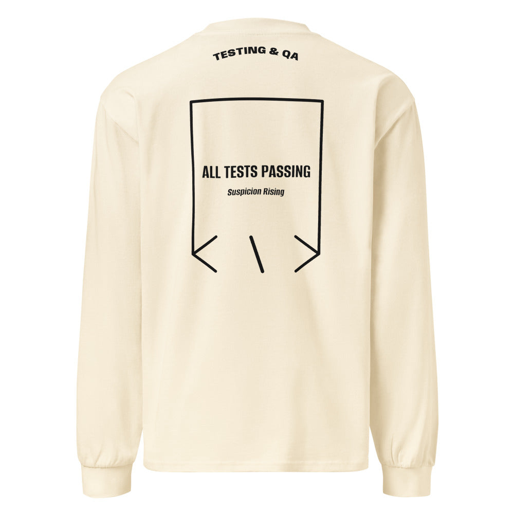 All Tests Passing — Ecru Black back mockup