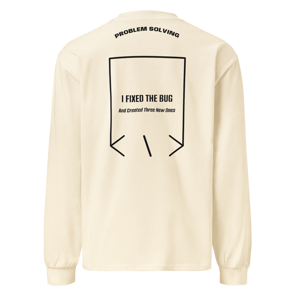I Fixed The Bug — Ecru Black back mockup