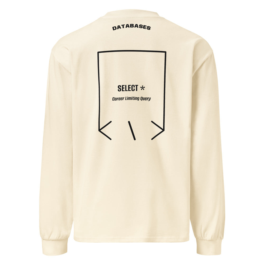 SELECT * — Ecru Black back mockup