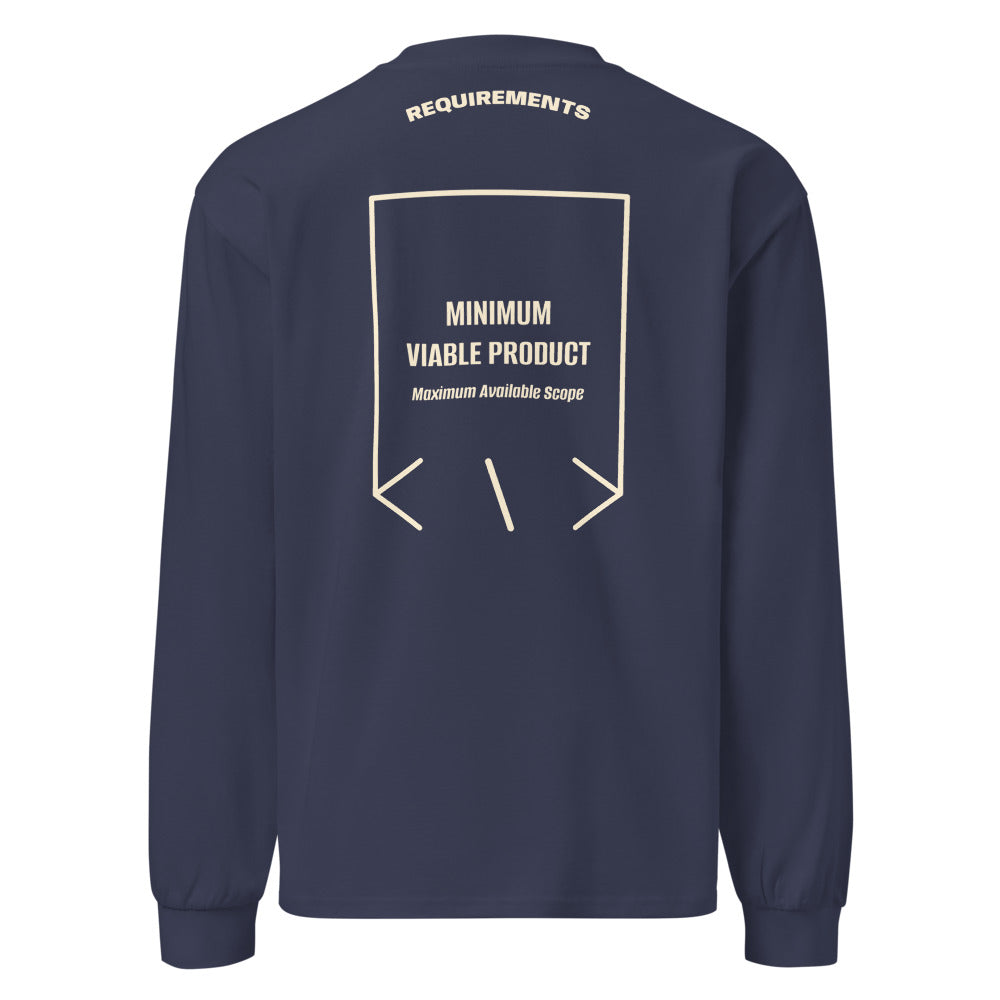 Minimum Viable Product — Midnight Blue Ecru back mockup