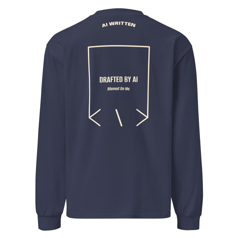 Drafted By AI — secondary back mockup