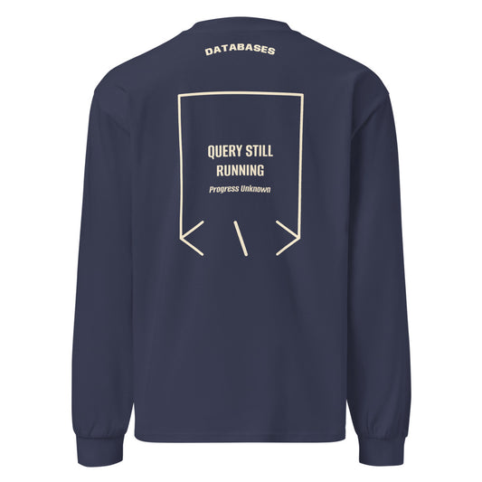 Query Still Running — secondary back mockup