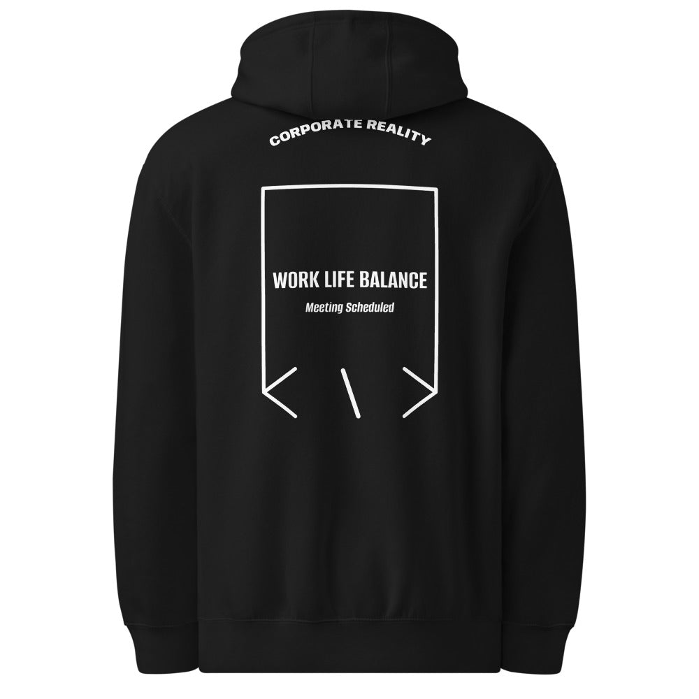 Work Life Balance — Black White back mockup