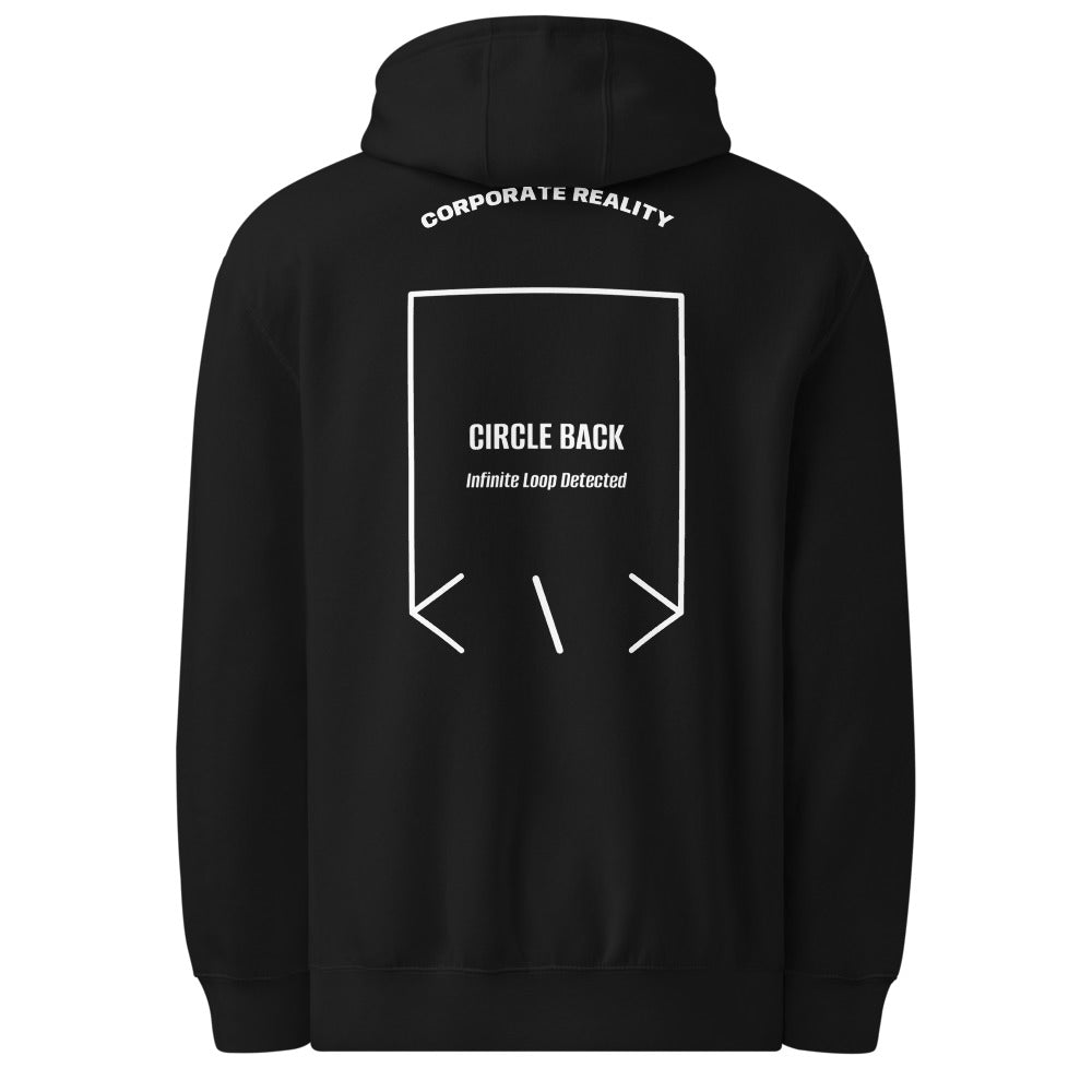 Circle Back — Black White back mockup