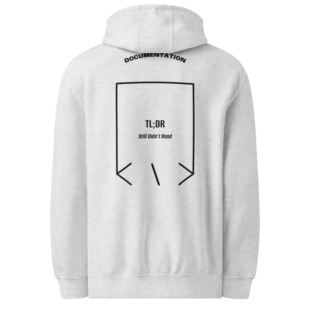 TL;DR — Heather Grey Black back mockup