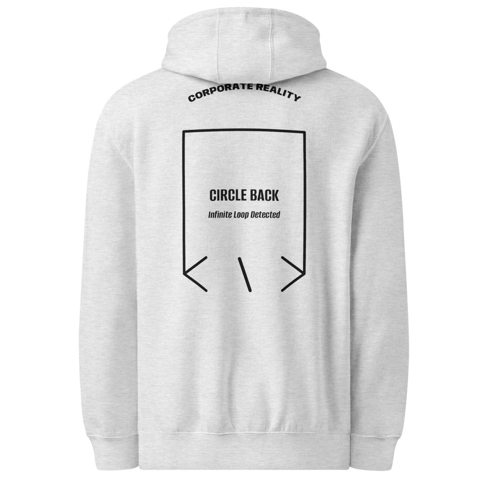 Circle Back — Heather Grey Black back mockup