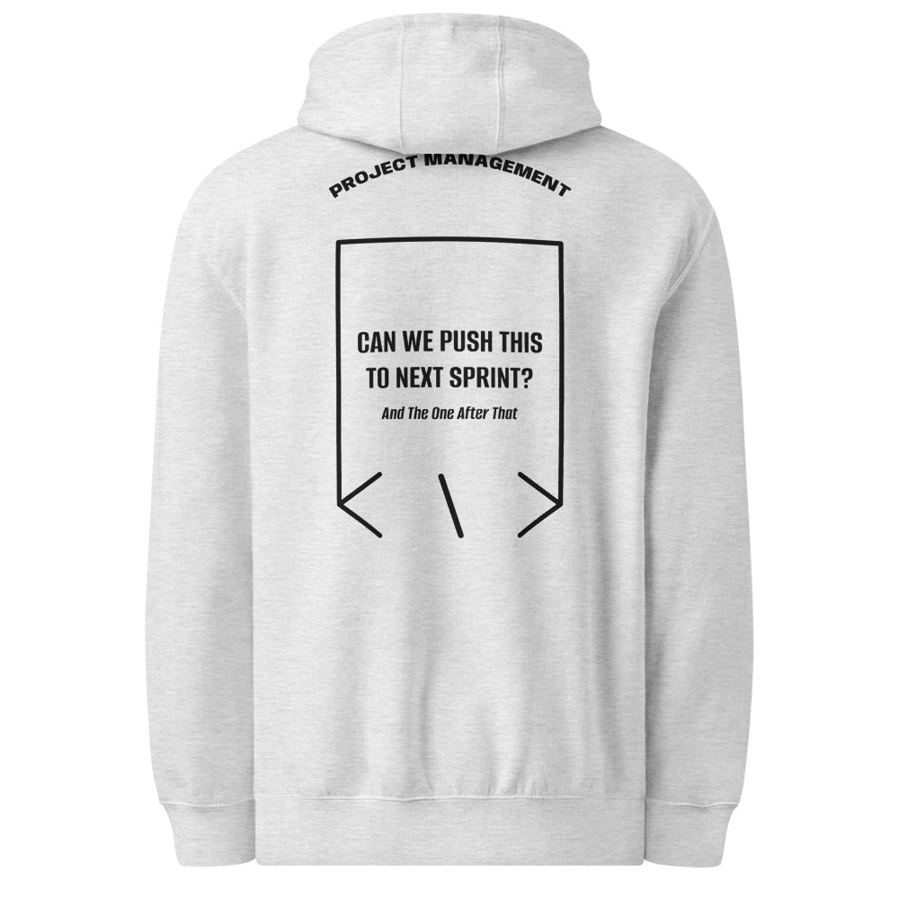 Can We Push This To Next Sprint? — Heather Grey Black back mockup