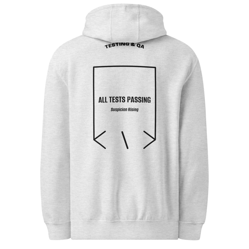 All Tests Passing — Heather Grey Black back mockup