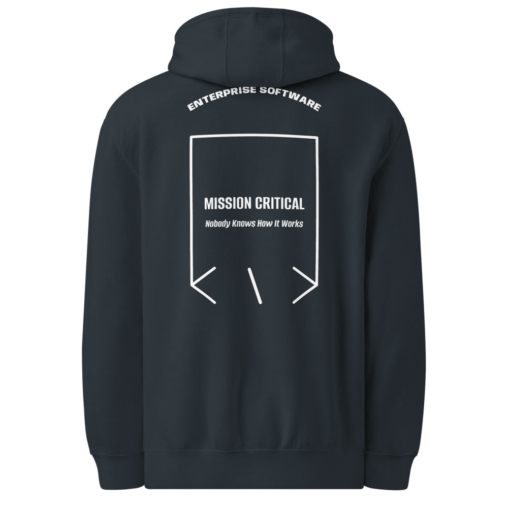 Mission Critical — Navy White back mockup