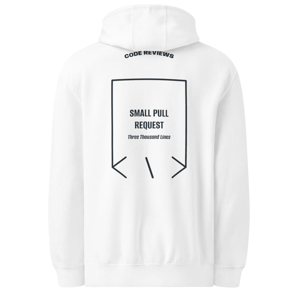 Small Pull Request — White Navy back mockup