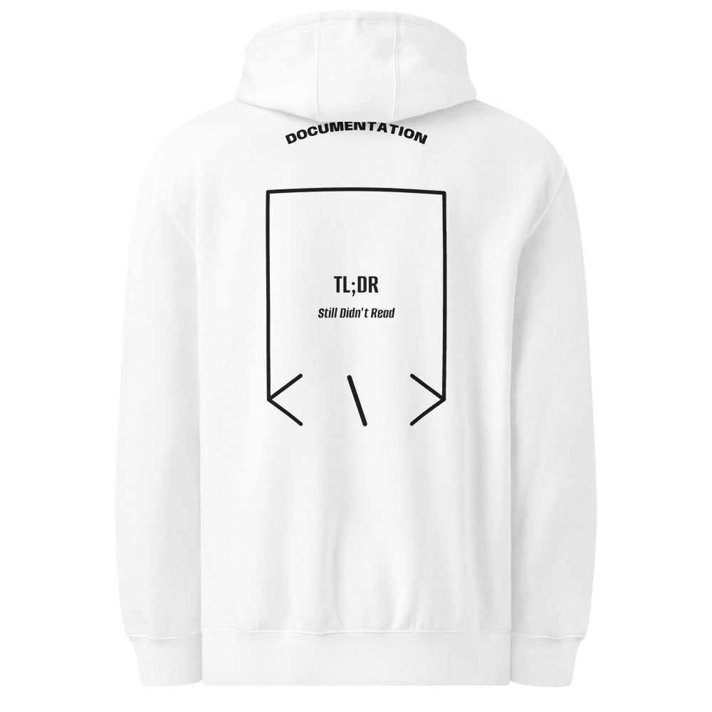 TL;DR — White Black back mockup