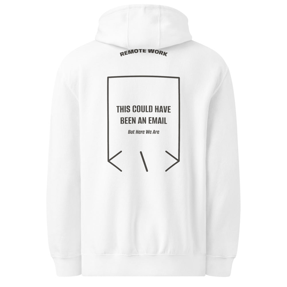 This Could Have Been An Email — White Charcoal Heather back mockup