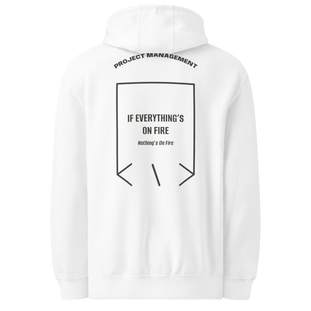 If Everything’s On Fire — White Charcoal Heather back mockup